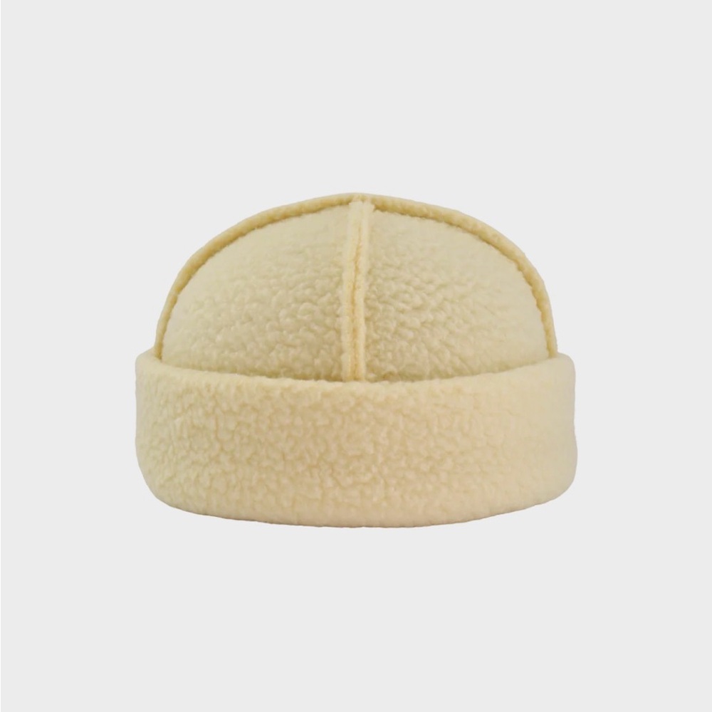 Women's Cream Sherpa Hat